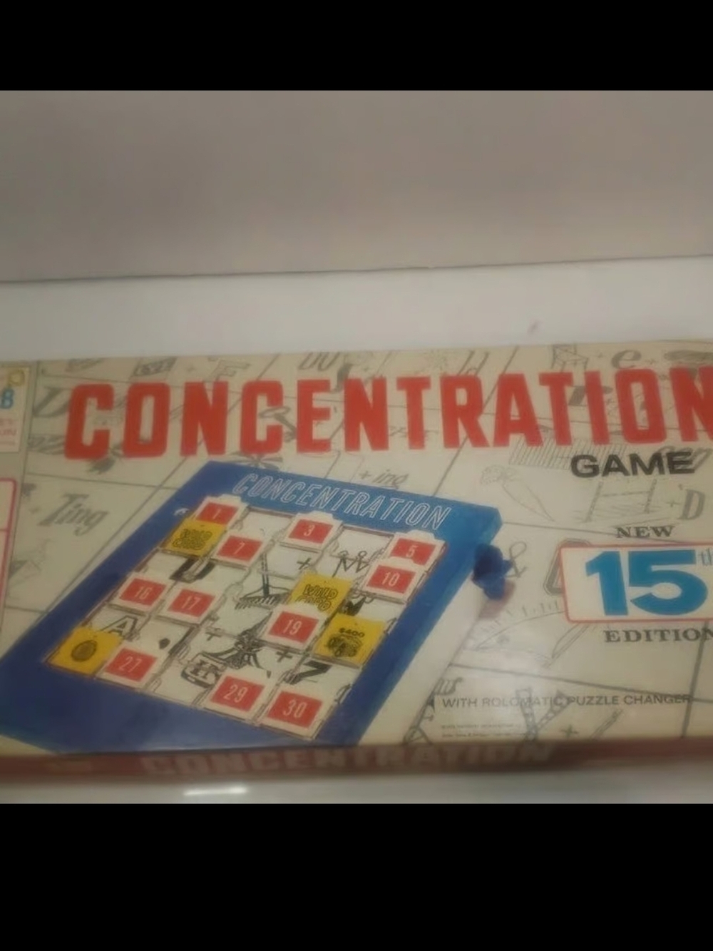 VINTAGE-1959 Milton Bradley Concentration Board Game 15th Edition #4950